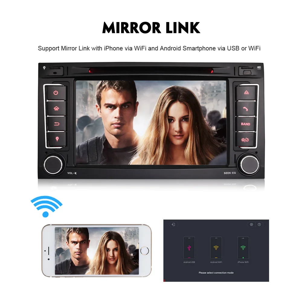 Четырехъядерный Android 8 1 Авторадио DVD BT Sat Nav WiFi 4G с диагностическим разъемом и