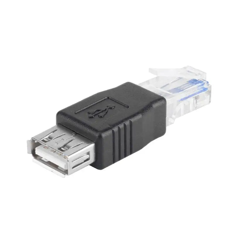 Адаптер конвертер для сетевого кабеля LAN ПК с кристаллической головкой Ethernet RJ45