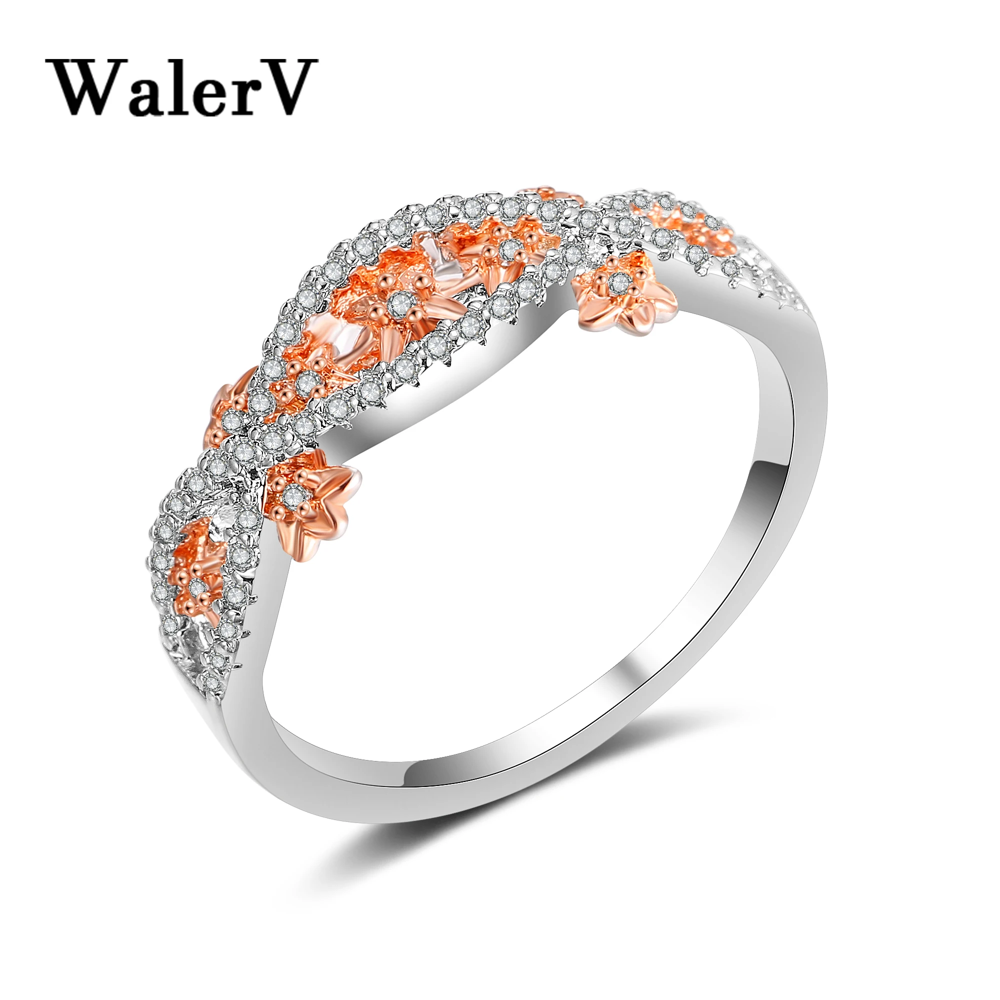 WalerV новые кольца модные ювелирные изделия Популярные для женщин женские