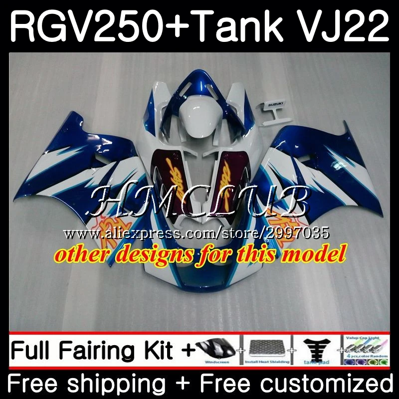 + Бак для SUZUKI RGV250 1990 1991 1992 1993 1994 1995 1996 42HC.0 RGV 250 VJ22 RGV-250 90 91 92 94 95 96 обтекатель Lucky Strike |