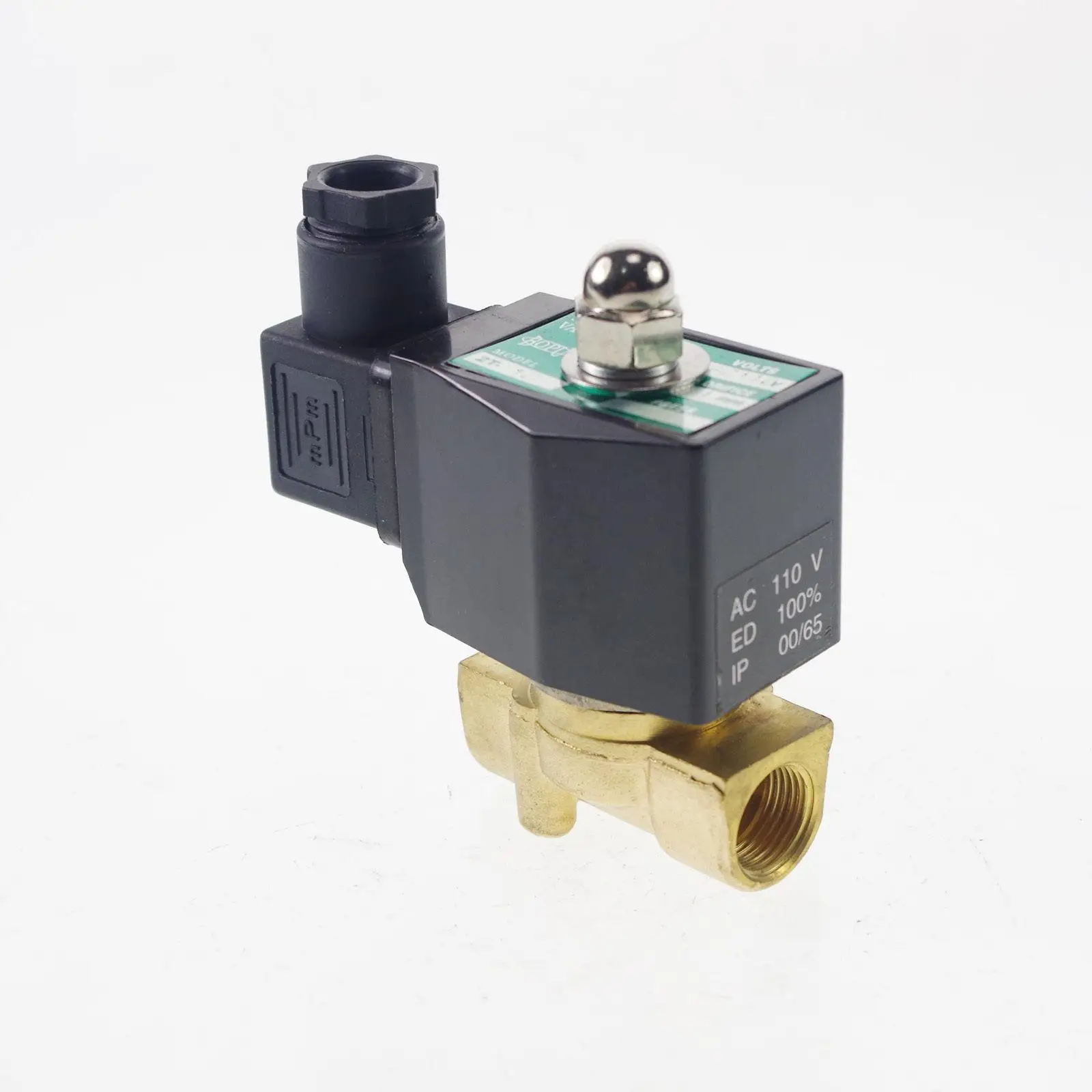 1/2 &quotBSPP NC расход диаметр 16 мм латунь 12/24VDC 110/220VAC Метан Пропан 2 пути Соленоидный
