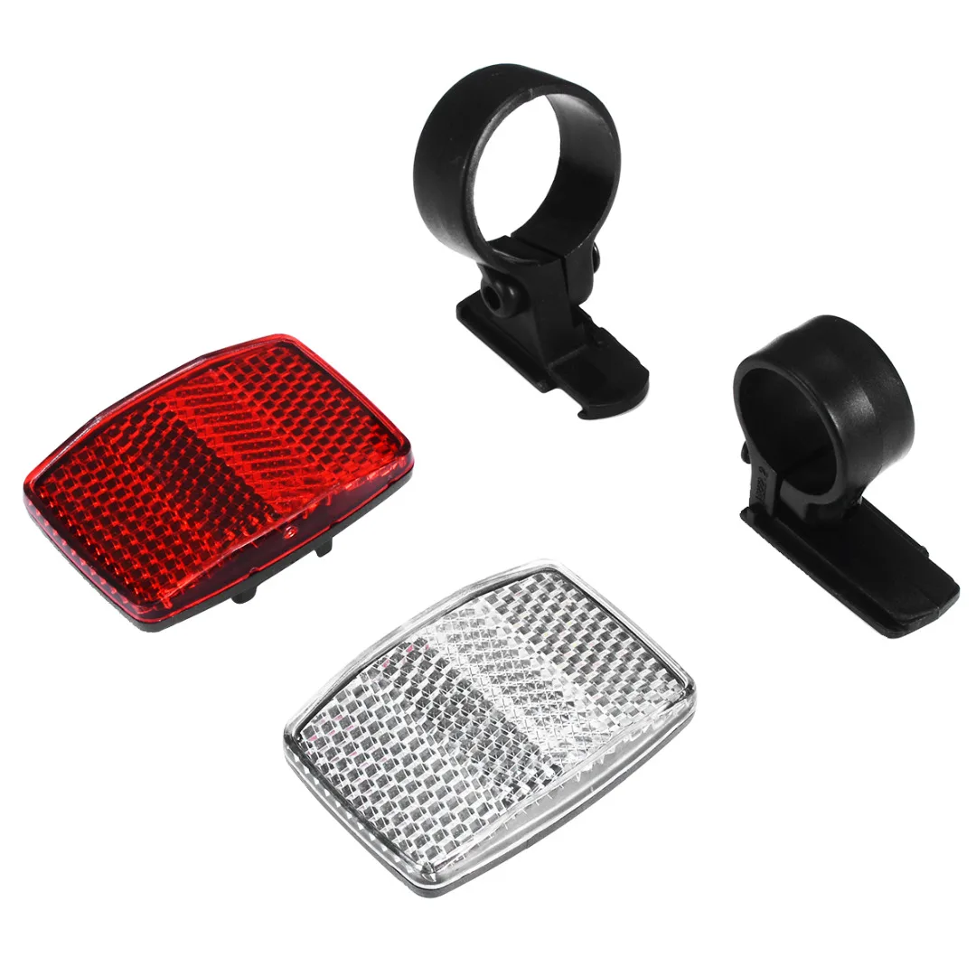 1Pcs Bicycle Front Rear Reflective Lens Mountain Road Bike Reflectors Warning Light Cycling Safety Accessories | Спорт и развлечения