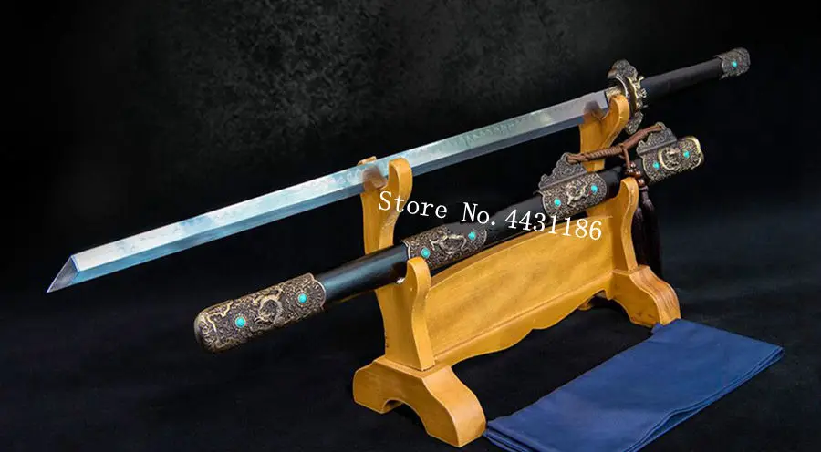 Бойцовская нож ручной работы KungFu дракон дамасская складная стальная глина
