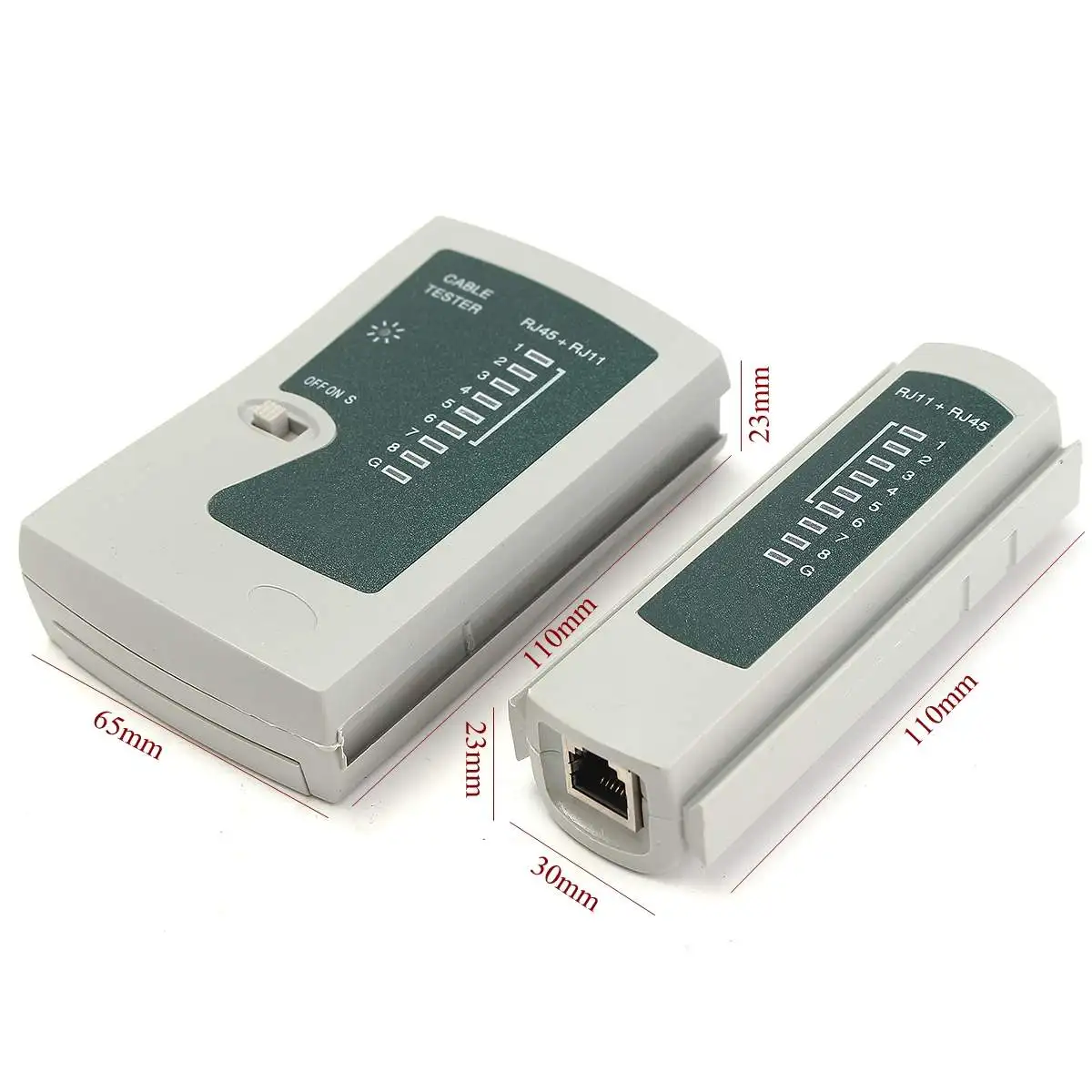 Тестер для кабеля RJ45 CAT6 CAT5e RJ11| |