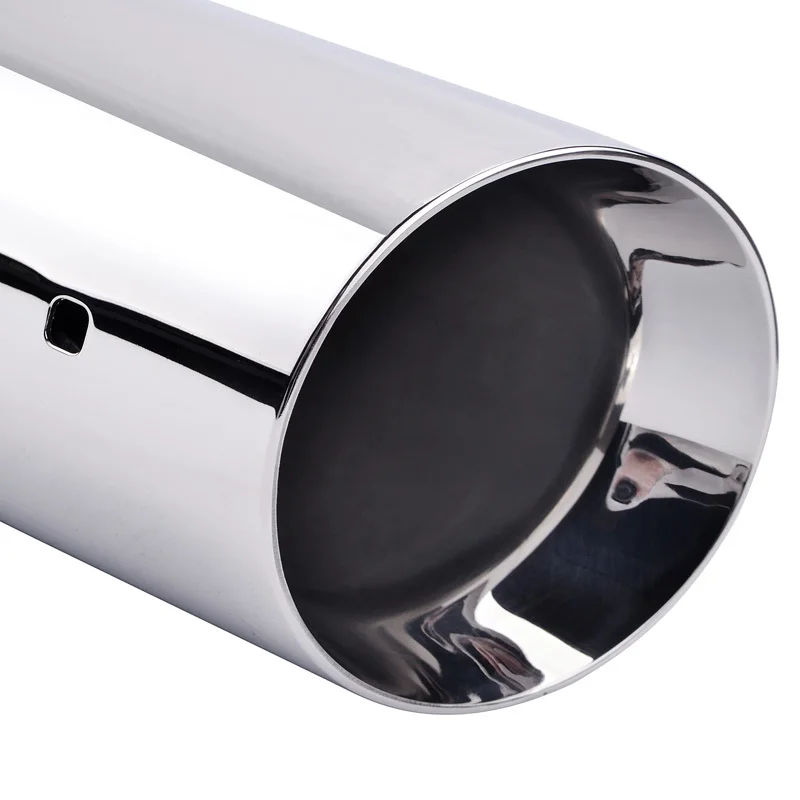 Выхлопной наконечник SPEEDWOW универсальный серебристый глушитель 2 0 дюйма на входе