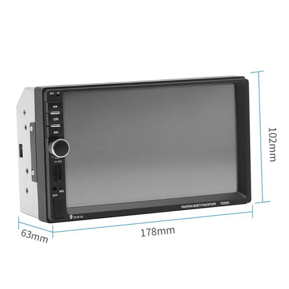 Автомагнитола HEVXM 7020G 7 дюймов 1 DIN сенсорный экран 1024*600 DVD MP5 видеоплеер + задняя