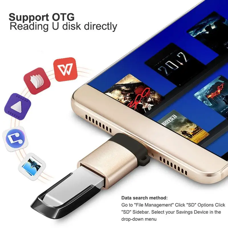 USB Type C адаптер к 3 0 OTG конвертер с быстрой зарядки синхронизации разъем для шнура