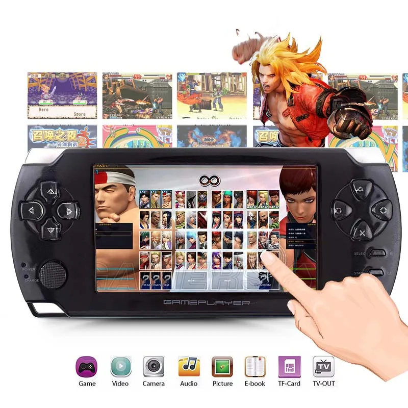 Портативные игровые приставки Data Frog с 4 3 дюймовым Hd экраном 32 бит портативные