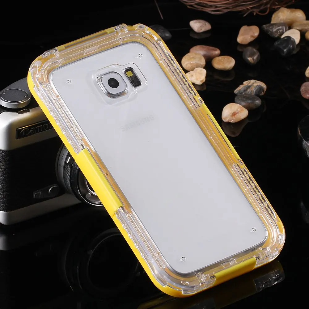 KISSCASE Waterproof For Galaxy S3 S4 S5 S6 Edge Plus Case Transparent Surfing Sports Cover Samsung Note 5 |