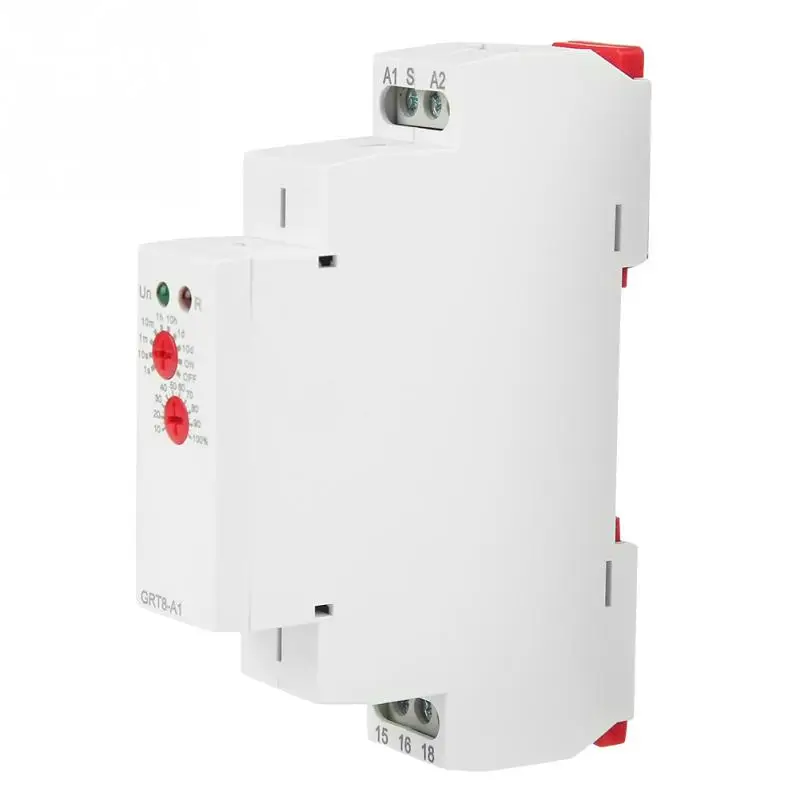 GRT8 A1 Mini Power On реле времени задержки din рейка Тип AC/DC 12V240V таймера горячая