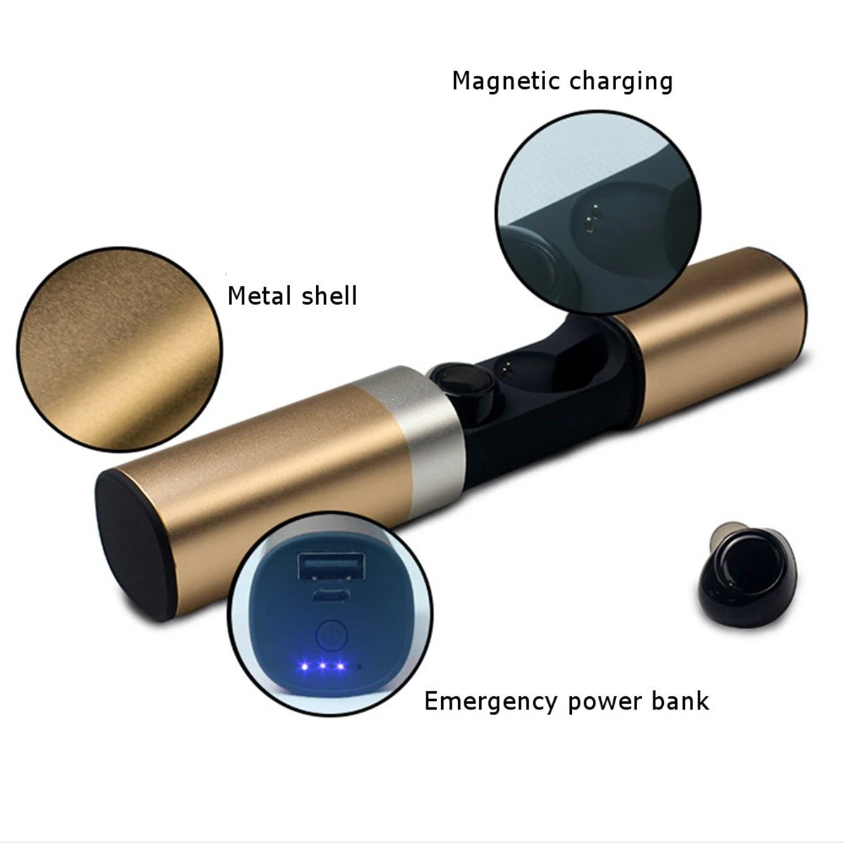 LEORY невидимые истинные беспроводные HIFI Bluetooth наушники в ухо TWS с портативной