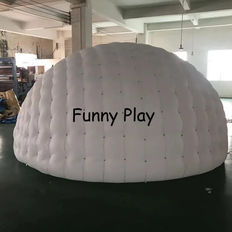 Портативная надувная купольная палатка luna 3 5 м тентаж igloo будочка для