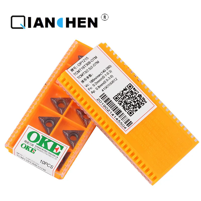 

Original quality OKE 10pcs/lot high precision high performance high strength CNC TCMT16T308-OTM OP1215 industry carbide inserts