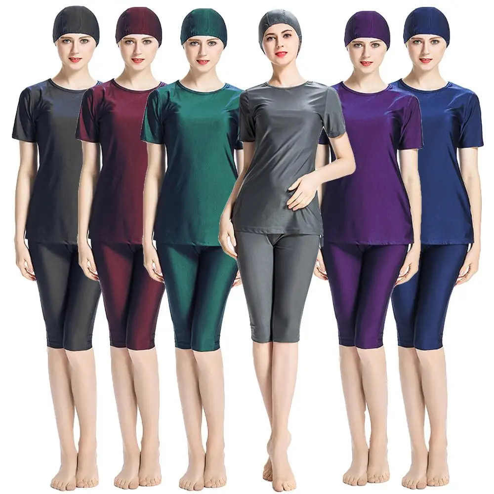 3 шт. скромный Burkini купальник Мусульманский Исламский купальный костюм хиджаб