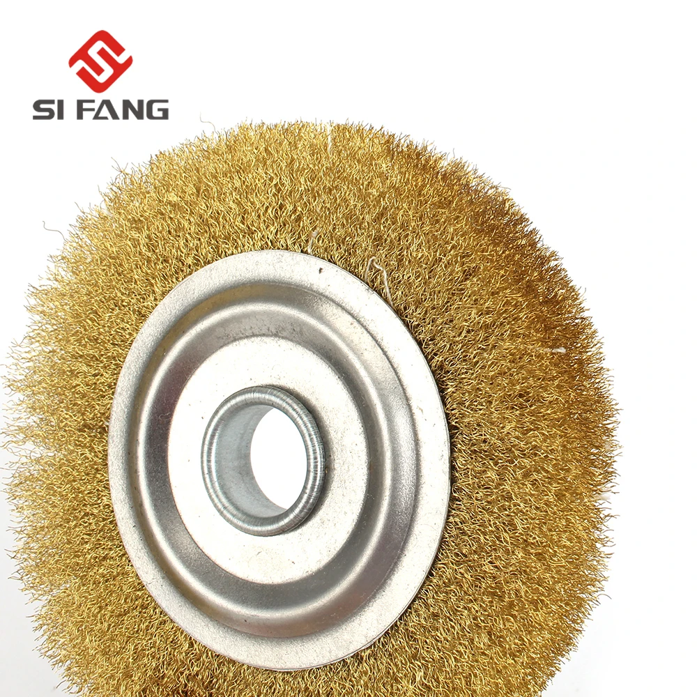 

1pc 5Inch 125mm Steel Wire Wheel Brush Flat Wire Wheel Brush metal derusting For Rotary Tool Electric Abrasive Tools
