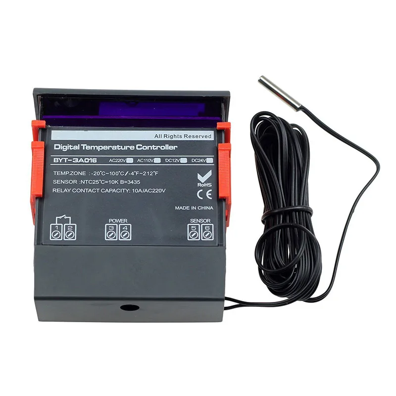 AC 110V 220V 12V 24V цифровой регулятор температуры и влажности домашний термостат для