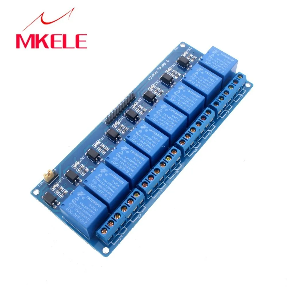 Горячая продажа 5 в электронный модуль реле таймера 8 экран канала для 51 AVR ARM Logic som