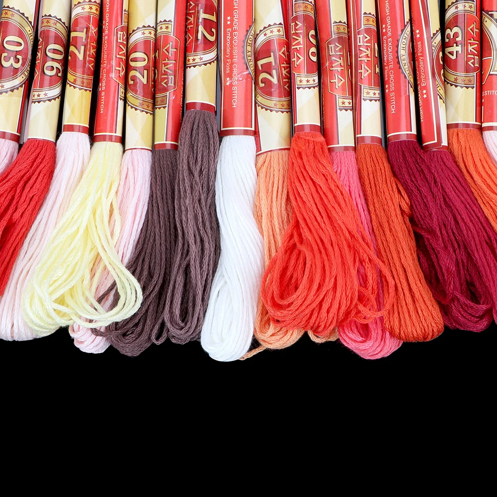 Cotton Embroidery Thread DIY Handmade Polyester Dyeing Line Floss Sewing Tool Cross Stitch Manual |