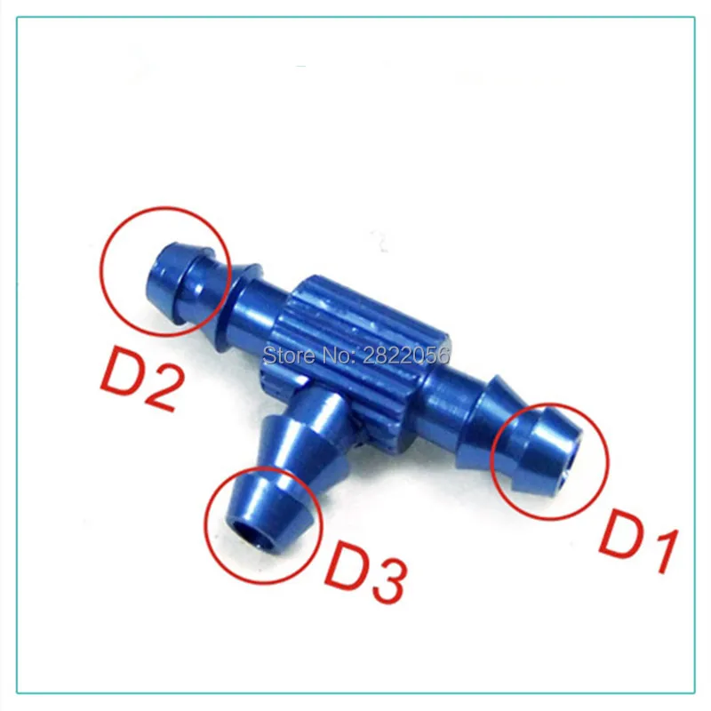 2 шт. топливная Jointer T типа маленького размера 3 направления/три направления d6xd3.2xl21