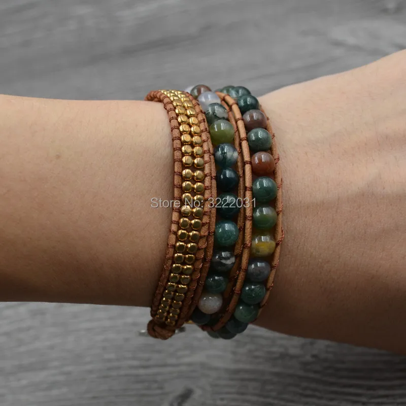 Эксклюзивное качество бриллианты с медными металлическими бусинами браслеты