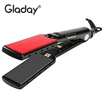 gladay wide plates straightening irons mch 470f high temperaturestyling tools titanium professional hair straightener