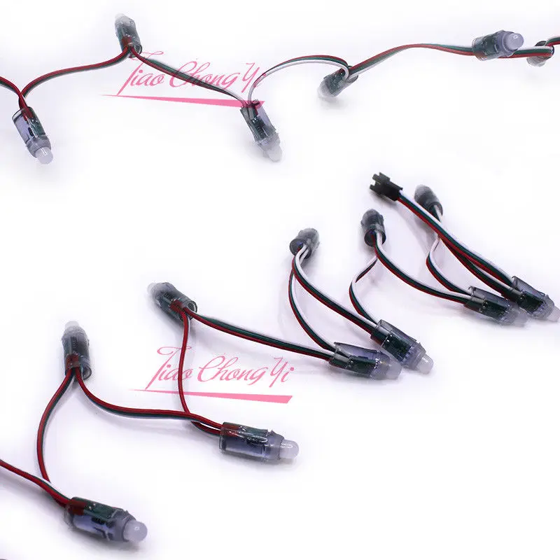 5 в 12 В WS2811 2811 IC RGB полный цвет мм пикселей цифровой адресуемый сон Цвет LED Pix els