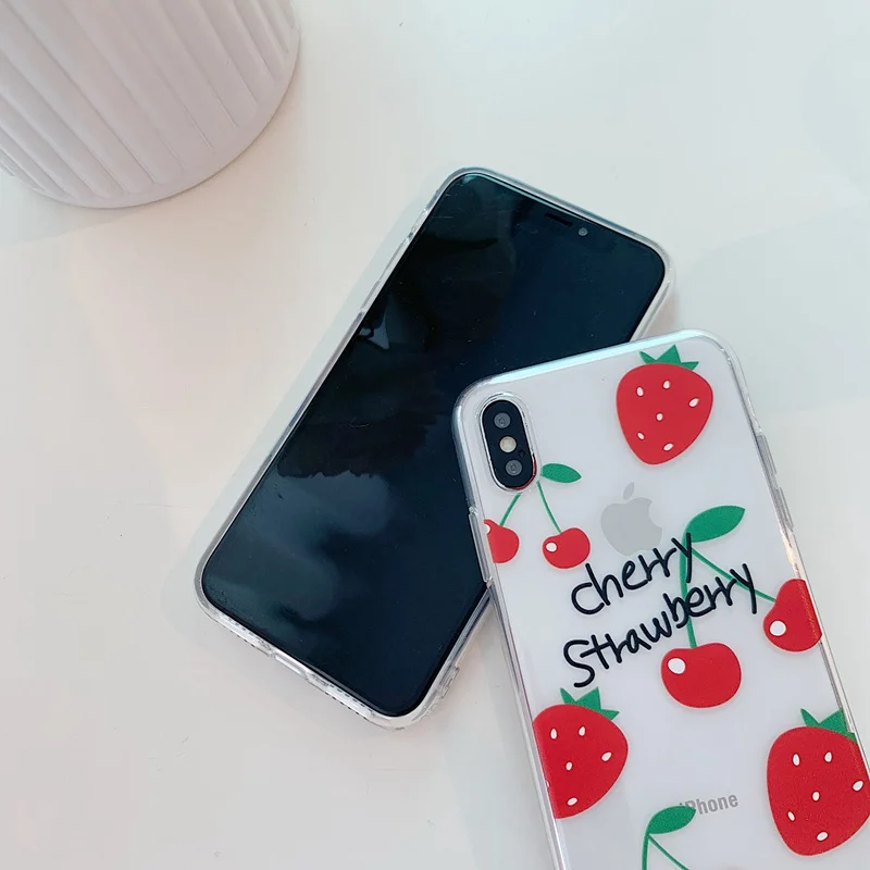 STROLLIFE прекрасные фрукты чехол для телефона IPhone XS Max XR клубника оранжевая крышка 6X7