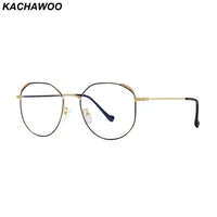 kachawoo men anti blue light glasses for computer metal accessories woman eyeglasses optical frame gift item