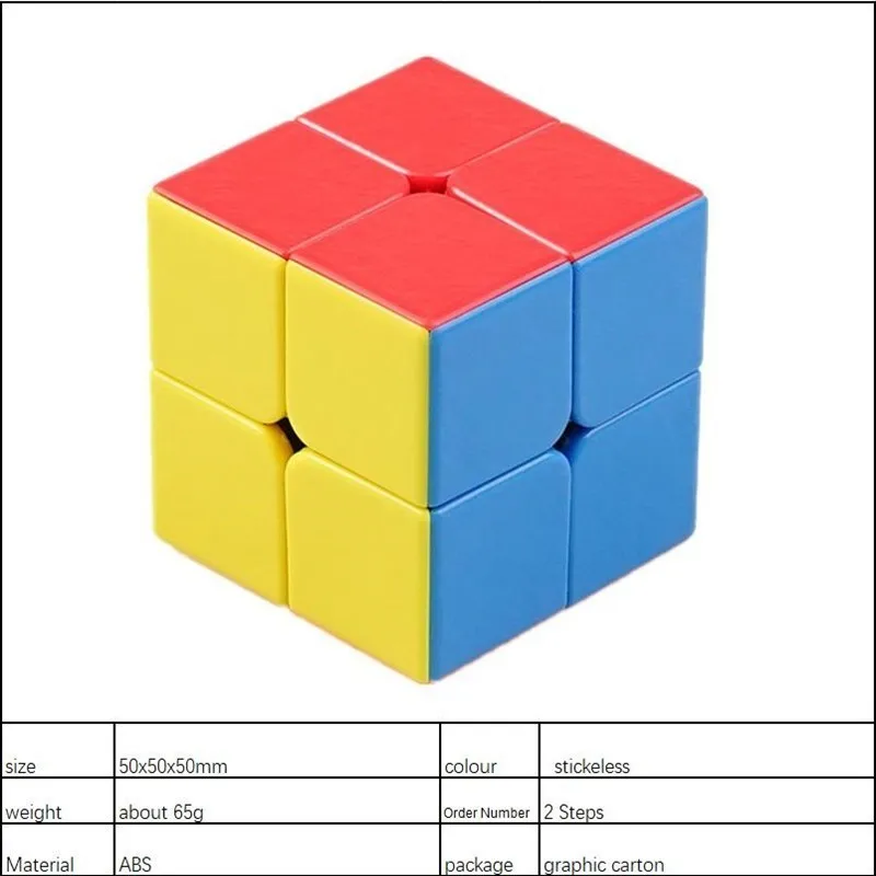 ShengShou 50 мм Divine Jewel 2x2x2 Magic Cube 2 By Striae цветные Кубки для соревнований развивающие