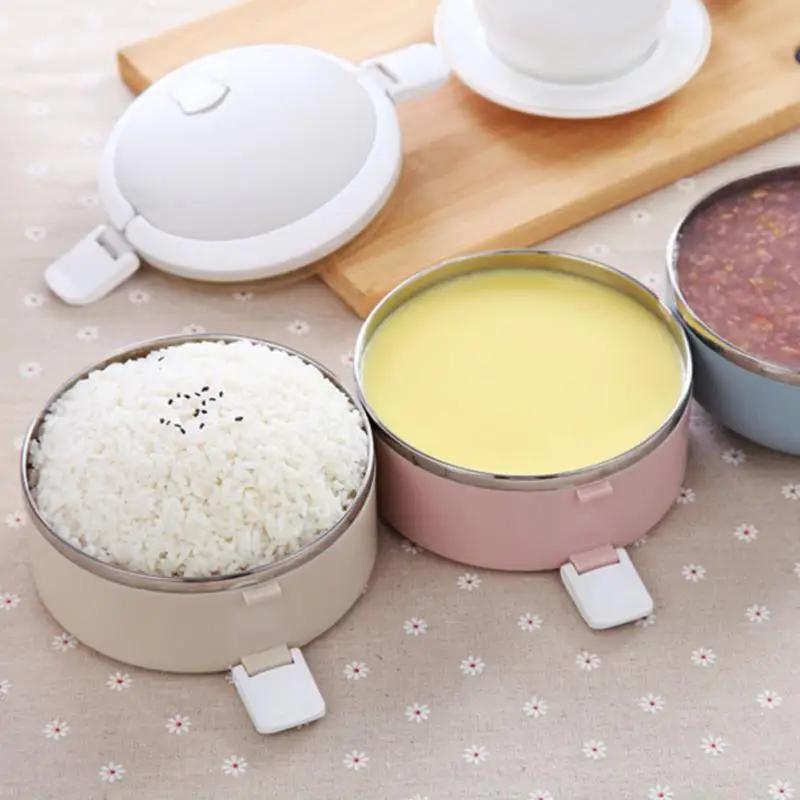 Портативный еда термальность Bento Box градиент цвет держать термо ланч бокс