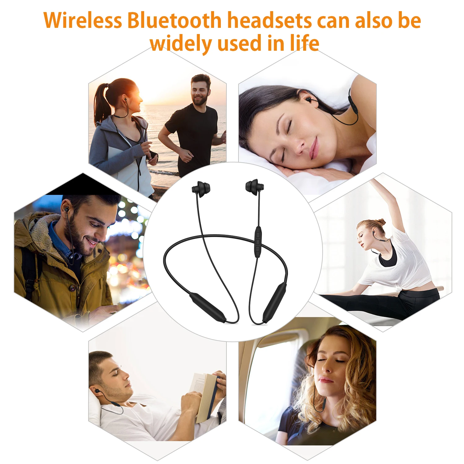 Спящие Bluetooth наушники безболезненные 18 часов Стерео Гарнитура Анти шум в уши