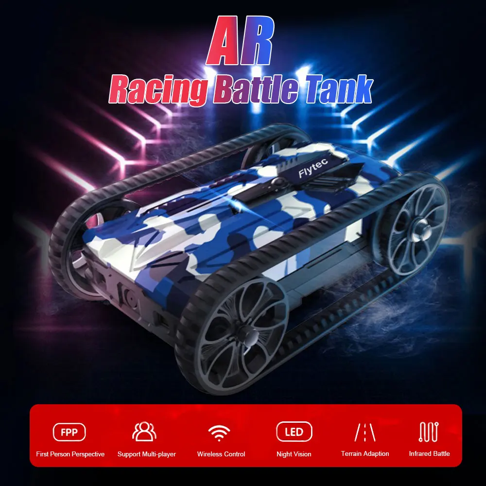 Flytec 18203 AR Битва rc Танк 480 P Wi Fi FPV системы изображения Трансмиссия приложение