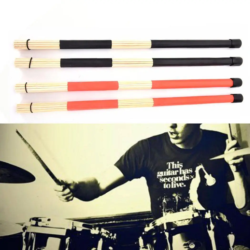 1 пара ударные инструменты для джаза выдвижной барабаны Бамбук из бамбука