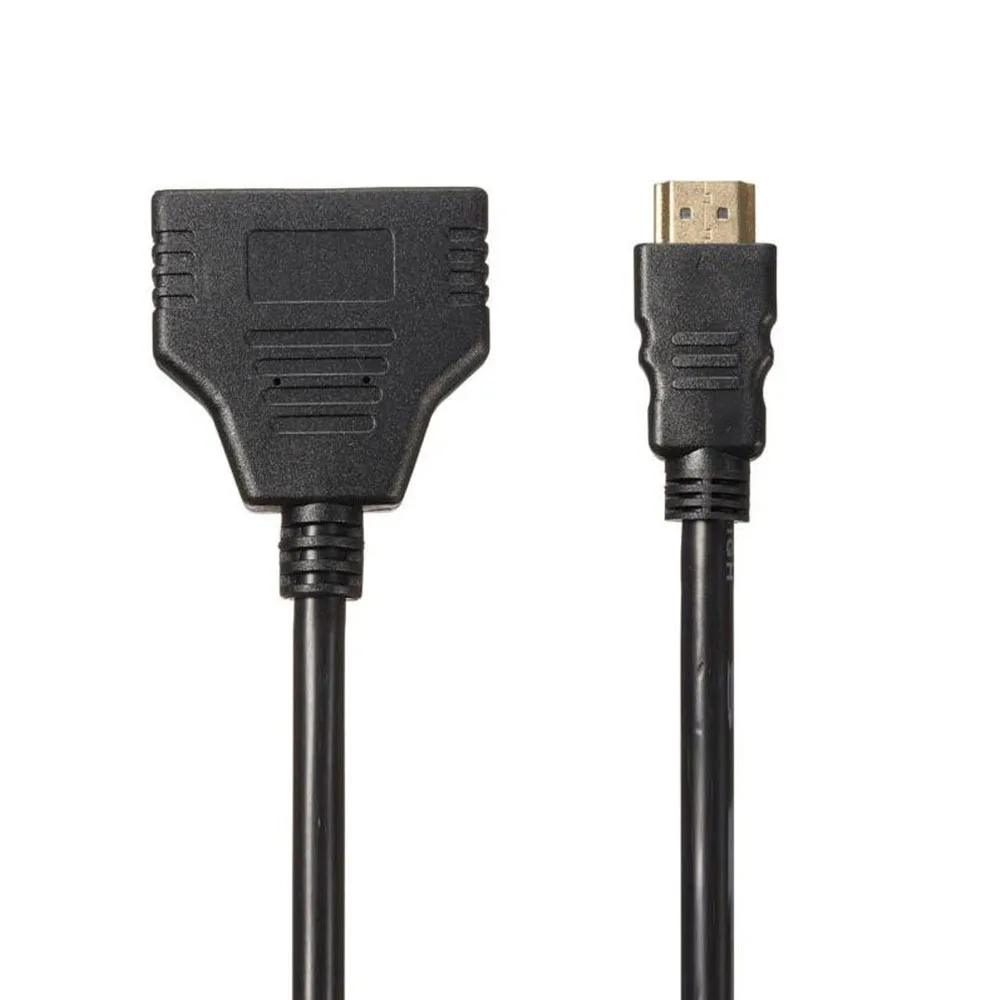 Новое поступление кабель разветвитель HDMI 1 штекер Двойной 2 гнездовой Y адаптер в