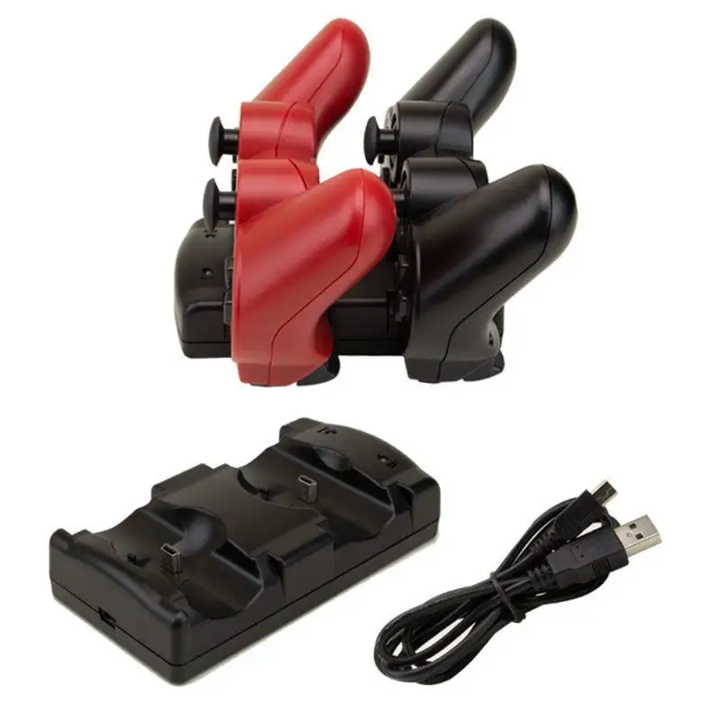 USB двойное зарядное устройство зарядная док-станция для Sony PS3 Move Wireless Controlle |