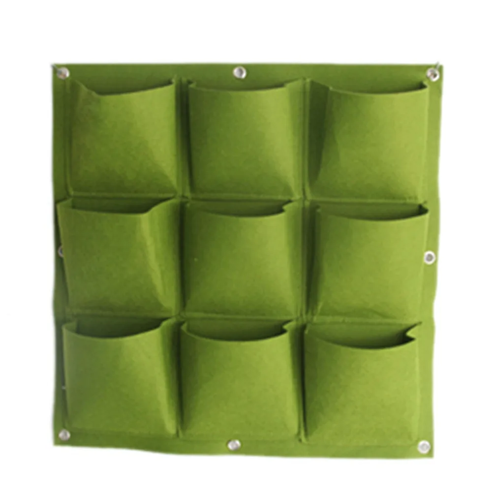 Creative Outdoor Wall Mounted Hanging Planting Bag Non-woven Garden Vegetable Watering Plant bag | Дом и сад