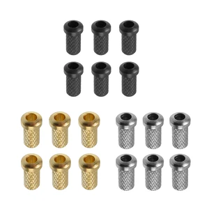 Прочные железные наконечники для гитары, 6 шт., крепление на струну, наконечники для корпуса, гитарные детали, отличное размещение 9x5 мм