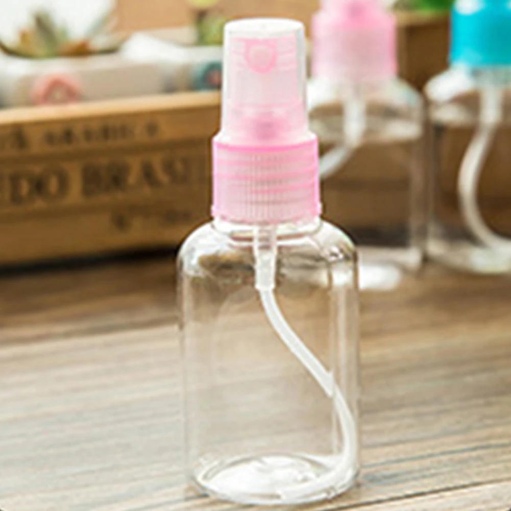 50ml Fine Mist Spray Bottle Travel Transparent Plastic Perfume Atomizer for Cosmetic (Blue) | Дом и сад