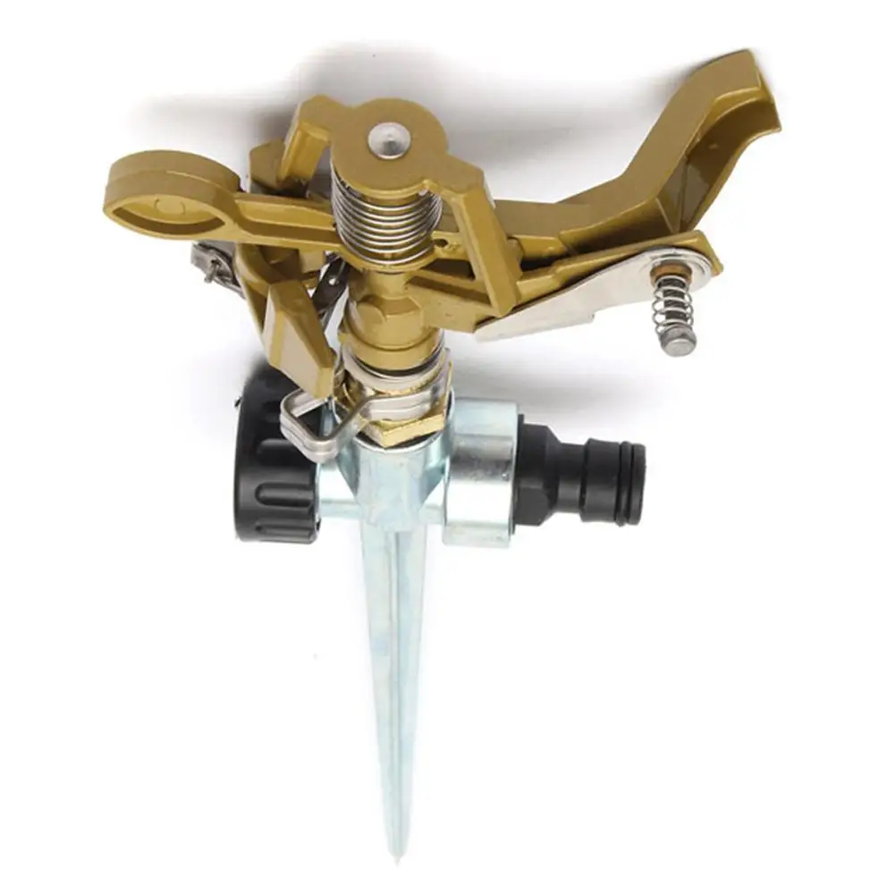 360 Degree Rotating Rocker Arm Water Sprinkler With Ground Pin Controllable Angel Spray Plant Watering Irrigation Device | Дом и сад