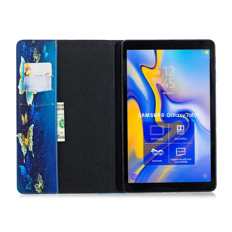 Рисунком чехол для samsung Galaxy Tab A A2 2018 10 5 дюйма T590 T595 T597 SM Крышка планшета окрашенные