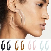 acrylic hoop statement women stud geometric fashion 1pair earring jewelry dangle