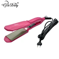 titanium hair straightening flat iron hair styling tools professional hair straightener with dual voltage