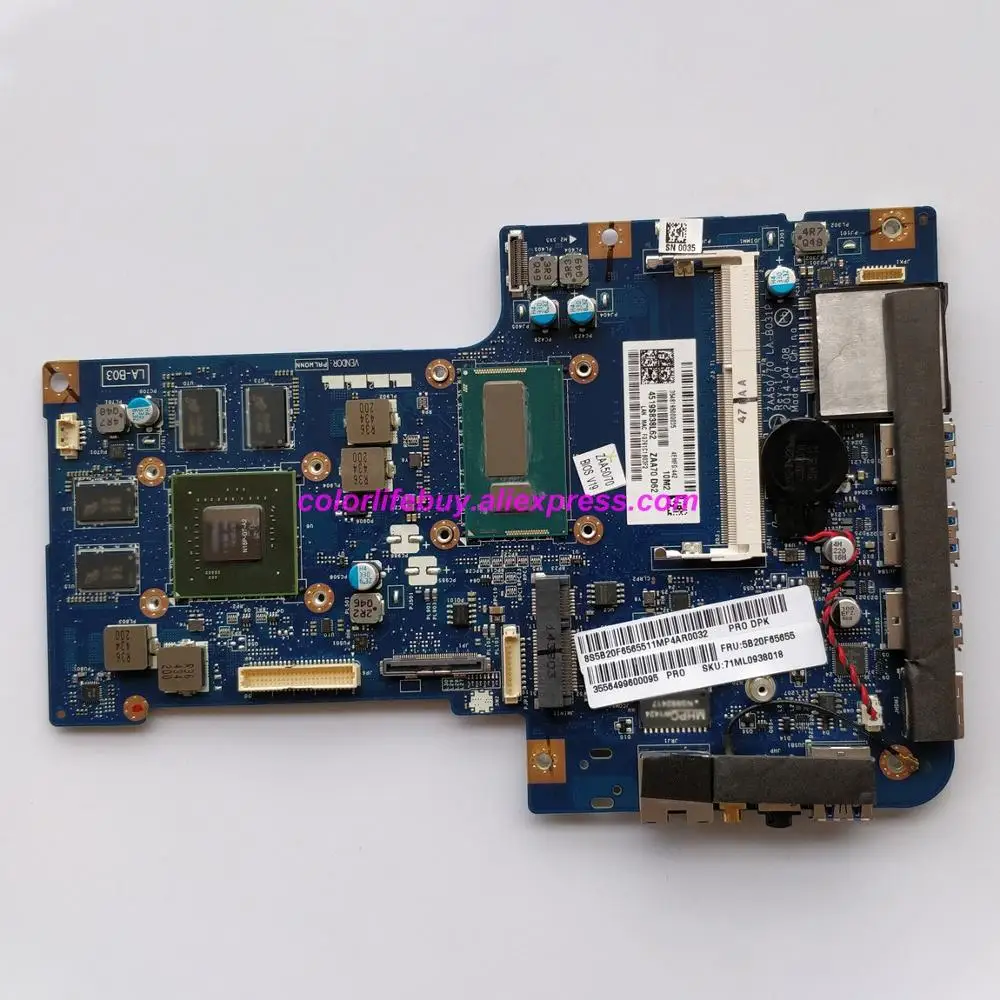 Подлинная 5B20F65655 LA-B031P Вт i7-4558U CPU w N15P-GT-A2 GPU материнская плата для ноутбука Lenovo IdeaCentre