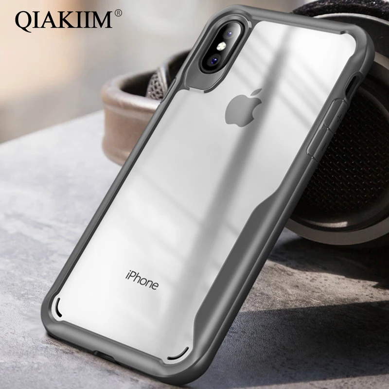 Luxury Transparent PC TPU Shockproof Armor Case For Samsung Galaxy S8 S9 Plus Note 9 8 iPhone XS Max XR X 7 6 6S 5 S | Мобильные