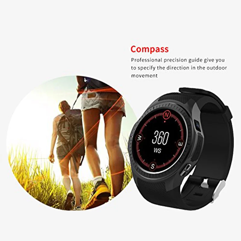 Топ предложения gps Smartwatch Bluetooth умные часы сердечный ритм кровяное давление SIM