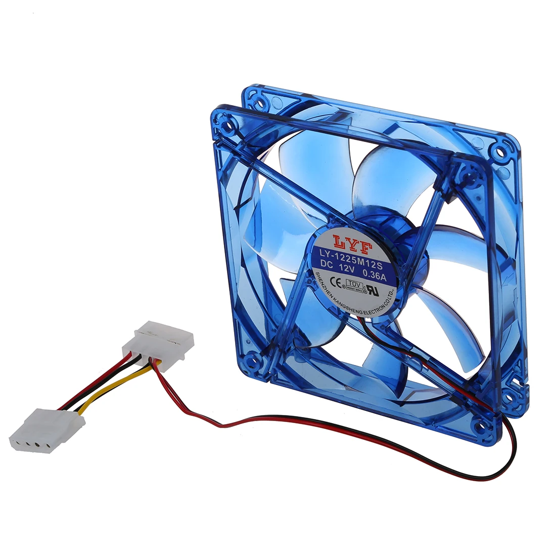 PPYY новый DC 12V 4 контактный синий светодиодный компьютер вентилятор корпуса