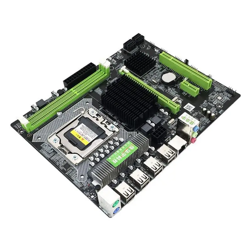 Материнская плата X58 Pro LGA 1366 с разъемом DDR3 для E5502 L5506 W3503 EC3539 LC3528 2xDDR3 DIMM 1366pin игровая