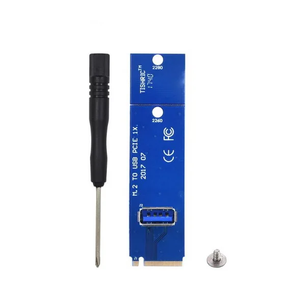 100 шт. PCI Express PCI-E USB 3 0 порт Женский к NGFF M.2 M Мужской сетевой адаптер конвертер карта