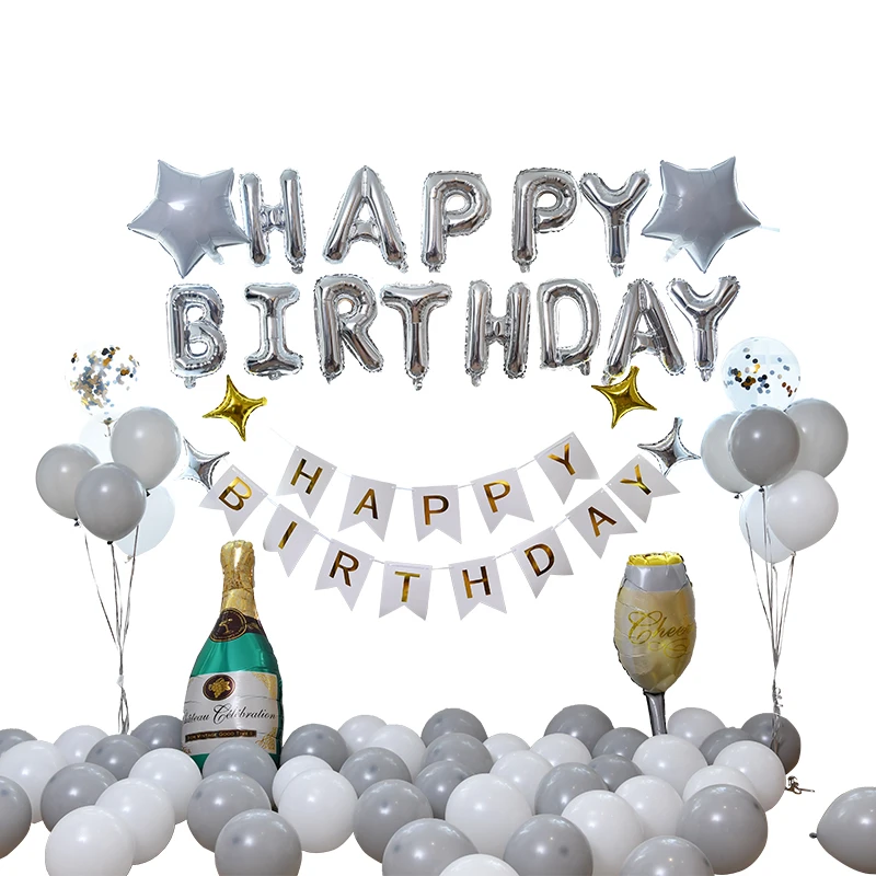 Золотые конфетти воздушные шары 30th С Днем Рождения украшения для взрослых 40th 50th