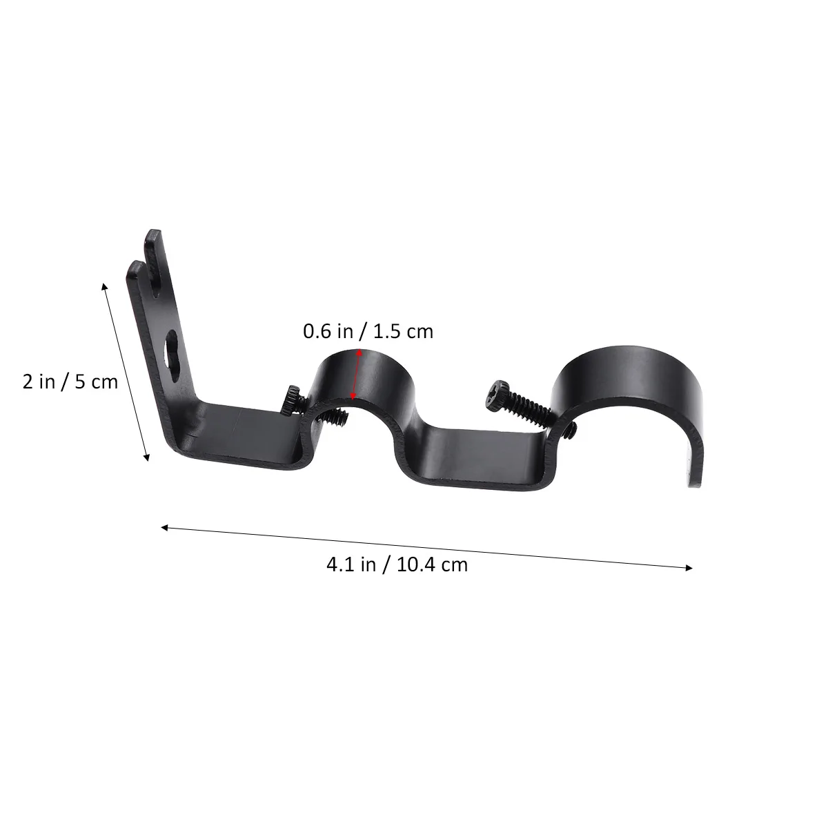 Комплект из 2 крепких высококачественных двойных кронштейнов для штор 18-22 мм